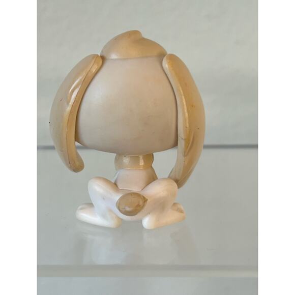 Littlest Pet Shop LPS Bunny Rabbit # 542 Beige & White Purple Eyes Lop Ears 2006 - Picture 2 of 4